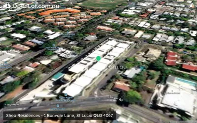 Satellite image for  Shea Residences - 1 Bonvale Lane, St Lucia QLD 4067