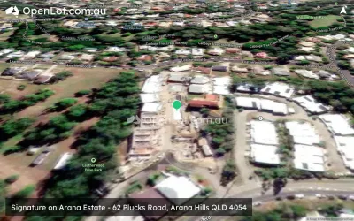 Satellite image for  Signature on Arana Estate - 62 Plucks Road, Arana Hills QLD 4054