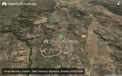 Satellite image for  Silver Brumby Estate - 3647 Monaro Highway, Bredbo NSW 2626