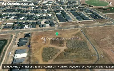 Satellite image for  SOHO Living at Armstrong Estate - Corner Unity Drive & Voyage Street, Mount Duneed VIC 3217