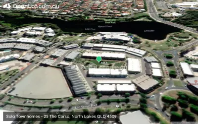 Satellite image for  Sola Townhomes - 25 The Corso, North Lakes QLD 4509