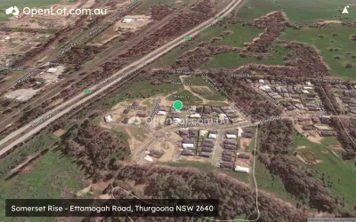 Satellite image for  Somerset Rise - Ettamogah Road, Thurgoona NSW 2640