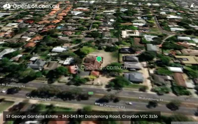 Satellite image for  St George Gardens Estate - 341-343 Mt Dandenong Road, Croydon VIC 3136