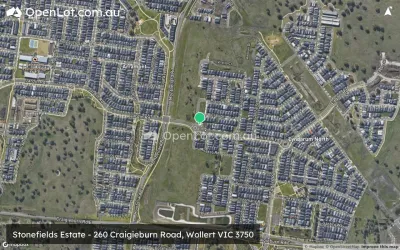 Satellite image for  Stonefields Estate - 260 Craigieburn Road, Wollert VIC 3750