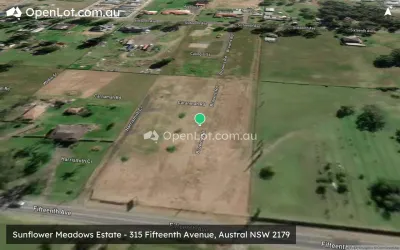 Satellite image for  Sunflower Meadows Estate - 315 Fifteenth Avenue, Austral NSW 2179