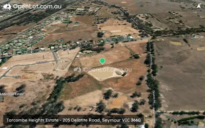 Satellite image for  Tarcombe Heights Estate - 205 Delatite Road, Seymour VIC 3660