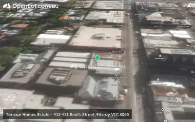 Satellite image for  Terrace Homes Estate - 411-421 Smith Street, Fitzroy VIC 3065