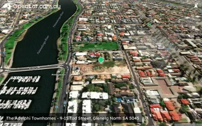 Satellite image for  The Adelphi Townhomes - 9-15 Tod Street, Glenelg North SA 5045