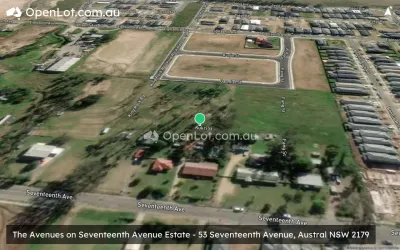 Satellite image for  The Avenues on Seventeenth Avenue Estate - 53 Seventeenth Avenue, Austral NSW 2179