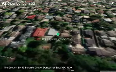 Satellite image for  The Grove - 30-32 Boronia Grove, Doncaster East VIC 3109