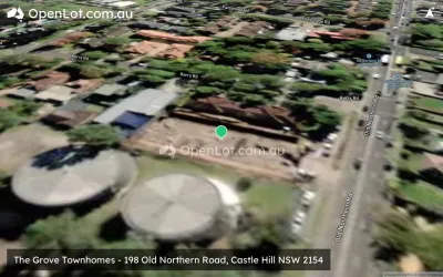 Satellite image for  The Grove Townhomes - 198 Old Northern Road, Castle Hill NSW 2154