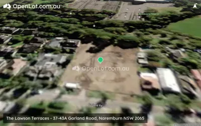 Satellite image for  The Lawson Terraces - 37-43A Garland Road, Naremburn NSW 2065
