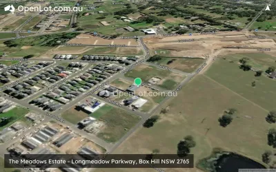 Satellite image for  The Meadows Estate - Longmeadow Parkway, Box Hill NSW 2765