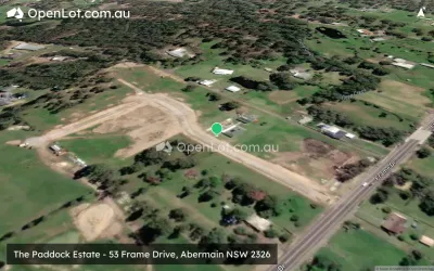 Satellite image for  The Paddock Estate - 53 Frame Drive, Abermain NSW 2326