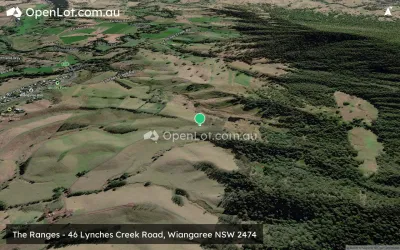Satellite image for  The Ranges - 46 Lynches Creek Road, Wiangaree NSW 2474