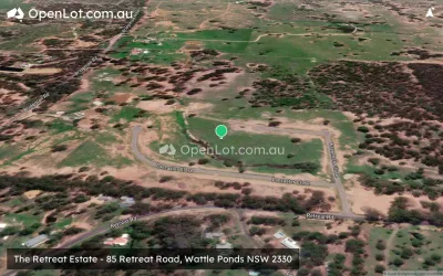 Satellite image for  The Retreat Estate - 85 Retreat Road, Wattle Ponds NSW 2330