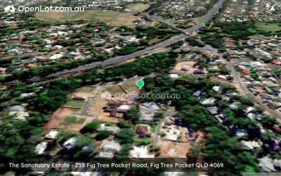 Satellite image for  The Sanctuary Estate - 255 Fig Tree Pocket Road, Fig Tree Pocket QLD 4069