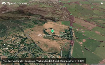Satellite image for  The Springs Estate - Wodonga-Yackandandah Road, Staghorn Flat VIC 3691
