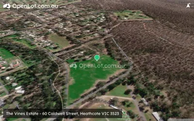 Satellite image for  The Vines Estate - 60 Caldwell Street, Heathcote VIC 3523