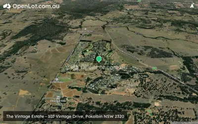 Satellite image for  The Vintage Estate - 107 Vintage Drive, Pokolbin NSW 2320
