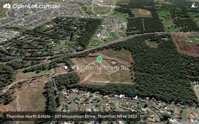 Satellite image for  Thornton North Estate - 107 Haussman Drive, Thornton NSW 2322