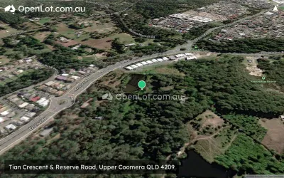Satellite image for  Tian Crescent & Reserve Road, Upper Coomera QLD 4209
