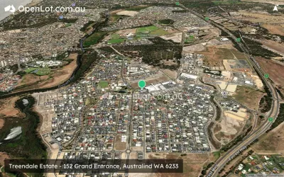 Satellite image for  Treendale Estate - 152 Grand Entrance, Australind WA 6233