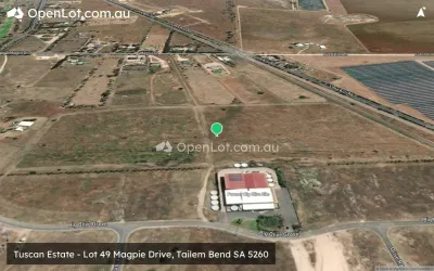 Satellite image for  Tuscan Estate - Lot 49 Magpie Drive, Tailem Bend SA 5260