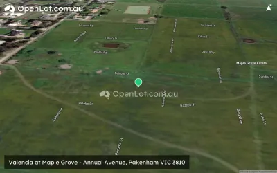 Satellite image for  Valencia at Maple Grove - Annual Avenue, Pakenham VIC 3810