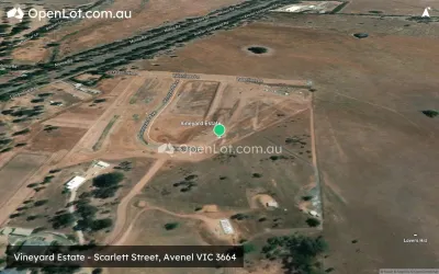 Satellite image for  Vineyard Estate - Scarlett Street, Avenel VIC 3664