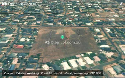 Satellite image for  Vineyard Estate - Westringia Court & Lomandra Court, Yarrawonga VIC 3730