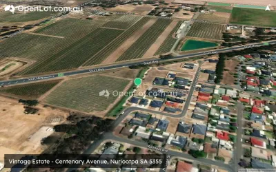 Satellite image for  Vintage Estate - Centenary Avenue, Nuriootpa SA 5355