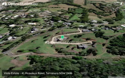 Satellite image for  Vista Estate - 41 Mcauleys Road, Terranora NSW 2486