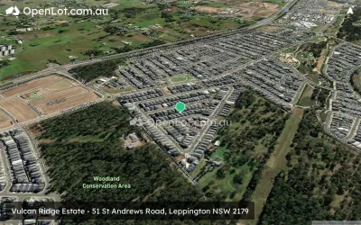 Satellite image for  Vulcan Ridge Estate - 51 St Andrews Road, Leppington NSW 2179