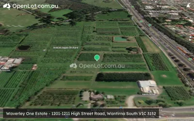 Satellite image for  Waverley One Estate - 1201-1211 High Street Road, Wantirna South VIC 3152