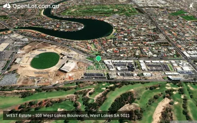Satellite image for  WEST Estate - 103 West Lakes Boulevard, West Lakes SA 5021