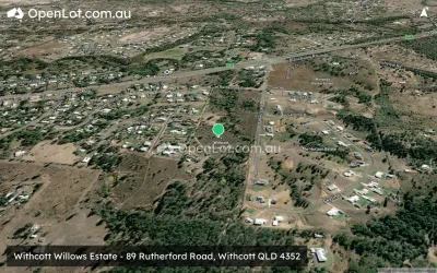 Satellite image for  Withcott Willows Estate - 89 Rutherford Road, Withcott QLD 4352