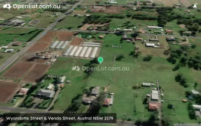Satellite image for  Wyandotte Street & Venda Street, Austral NSW 2179