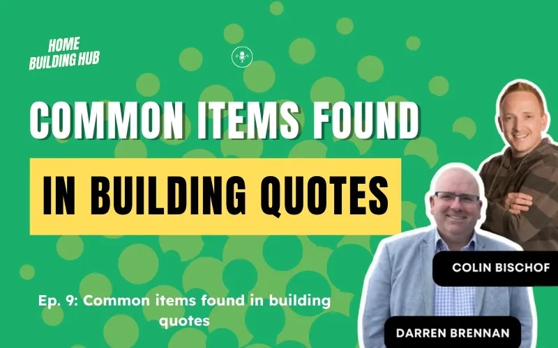 Understanding Common Items Found in Building Quotes