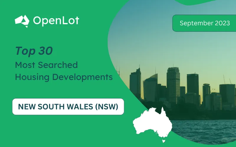 New South Wales: Top 30 Most Searched Housing Developments (September 2023)