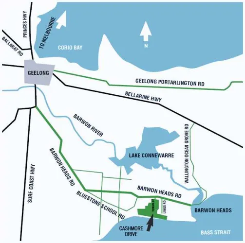 Cashmore Drive in 13th Beach Estate - Barwon Heads