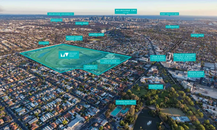 Feehan Row at Moonee Valley Park - Moonee Ponds