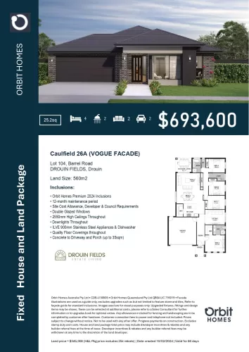 Drouin Fields Estate - Drouin - Lot 104
