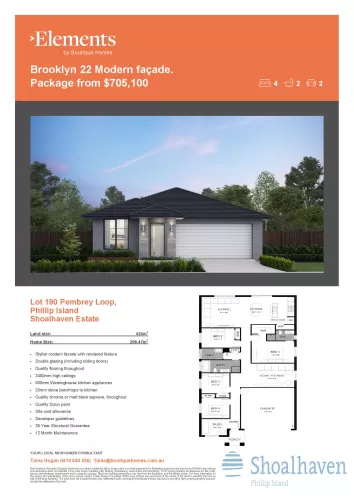 Shoalhaven Phillip Island Estate - Cowes - Lot 190 Floorplan