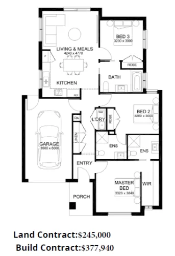 Stablewood Estate - Benalla  - Lot 17 Floorplan