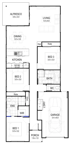 The Rise Estate - Victory Heights - Lot 1 Floorplan
