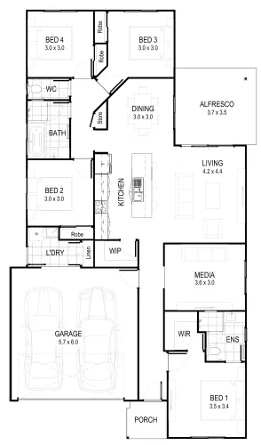 The Rise Estate - Victory Heights - Lot 5 Floorplan