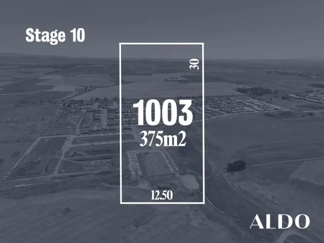 Aldo Estate - Fraser Rise - Lot 1003