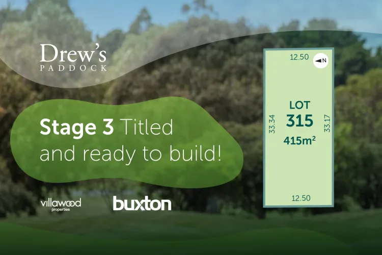 Drew's Paddock Estate - Invermay Park - Lot 315 (TITLED) - READY TO BUILD