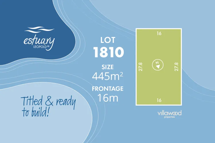 Estuary Estate - Leopold - Lot 1810 (TITLED) - READY TO BUILD Other
